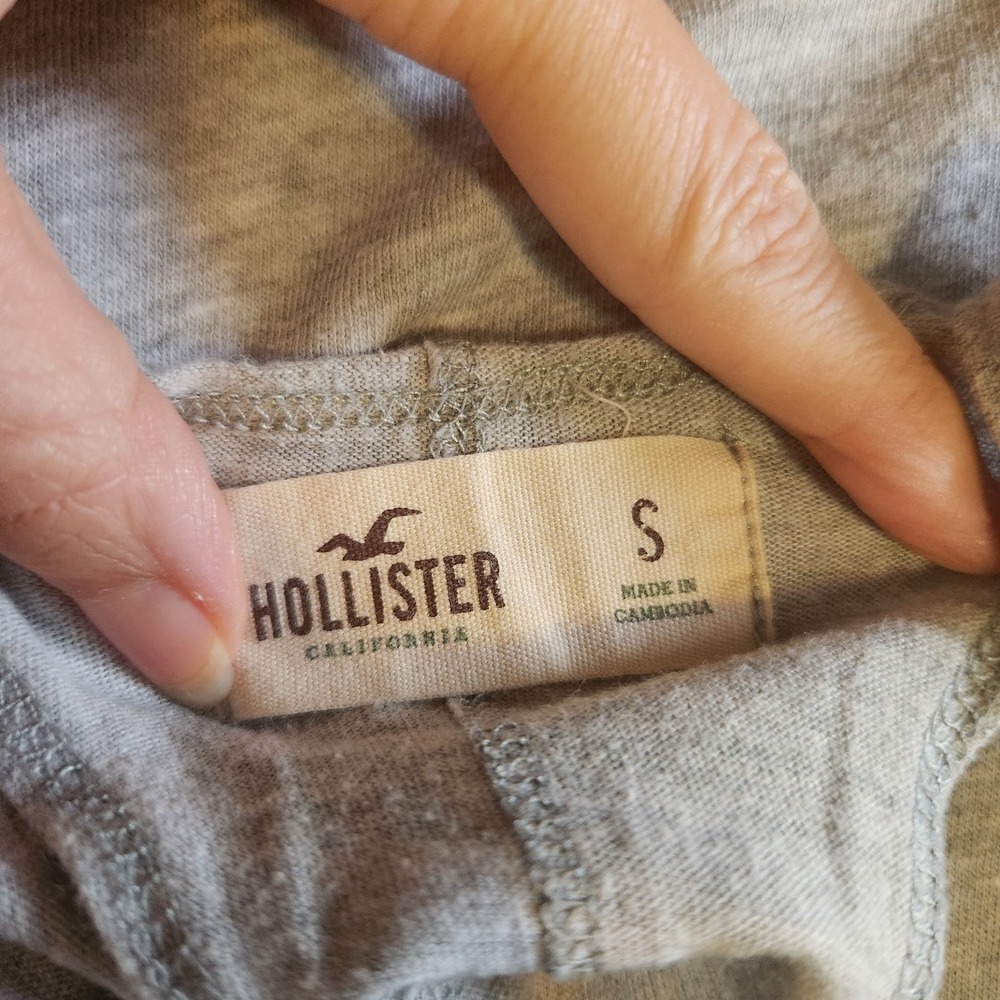 Hollister California Small Tank Top Women's gray and silver Lightweight Summer - Picture 4 of 4